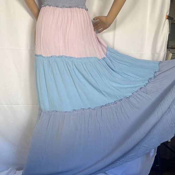 Multi-Color Block Ruffle Detail dress - Picture 10 of 11